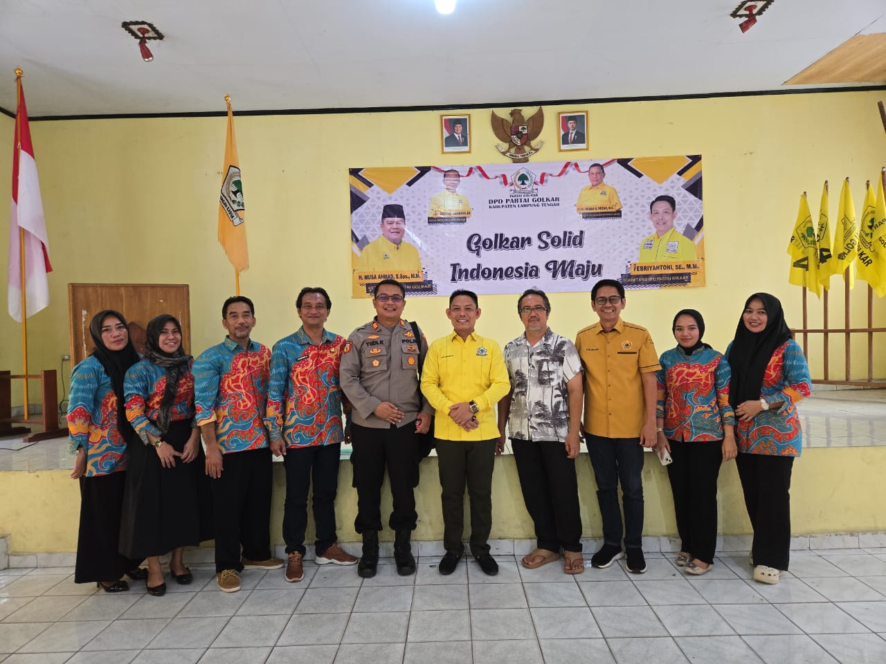 Skrining  Penyakit Tidak Menular ( PTM ) bersama DPD Golkar